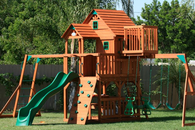 Wooden Swing Set Installation in Longmont, CO